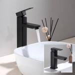 Deck Mount 304 Stainless Steel Bathroom Faucet Hotel Square Sink Tap for sale