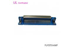 China Male 64 Pin Centronics Connector 32paris Right Angle PCB Board Connector supplier