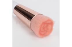China Flower Shape Foundation Single Makeup Brush With Transparent Triangle Handle supplier