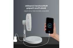 China LED Light Portable Desktop Retractable Folding Fan Multifunctional USB Rechargeable supplier