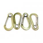 Flat Outdoor Lifesaving Flat Carabiner 19LBS Key Chain Snap Hook With Ring for sale