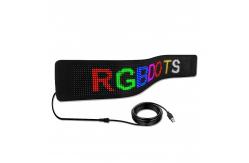China Bluetooth App Controlled LED Display for Clothes and Backpack in Flexible Design supplier