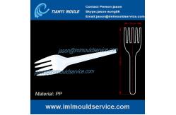 China disposable plastic fast food fork,fruit fork,bread fork,made of plastic pp mould supplier