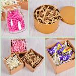 OEM Pink Shredded Tissue Paper Weight 17gsm Crinkle Wrapping Paper for sale