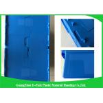 600 * 400 * 315mm Plastic Attached Lid Containers Stackable And Nestable PP Materials