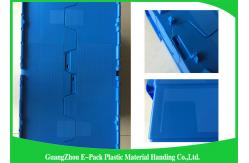 China 600 * 400 * 315mm Plastic Attached Lid Containers Stackable And Nestable PP Materials supplier