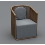Strong Pressure Capacity Teak Solid Wood Armchair With ISO14001 Approval for sale