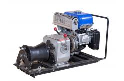 China JJM1Q Line Construction 1 Ton Winch , Cable Pulling Gasoline Powered Winch supplier
