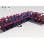 Warehouse Storage Mezzanine Racking System Powder Coated Surface Stable