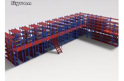 China Warehouse Storage Mezzanine Racking System Powder Coated Surface Stable supplier