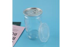 China 350ML Clear Shatterproof Plastic Food Jars For Dry Fruit supplier