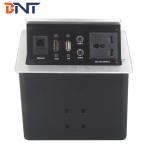 Conference Desktop Power Sockets , Pneumatic Table Pop Up Socket Box for sale