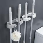 ABS plastic Mop And Broom Holder Wall Mount for Home Bathroom Kitchen for sale