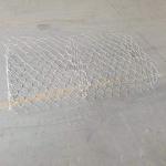 Galfan Coated Gabion Basket Retaining Wall 8x10cm Mesh Hole Stone Cage for sale