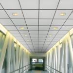 Factory Price Clip-in Aluminum Ceiling Acoustic Plafond decor metal clip in ceiling tiles for Office for sale