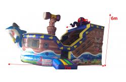 China Commercial Grade Inflatable Dry Slide for Pirate Ship Theme supplier