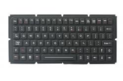 China IP65 thin silicone industrial keyboard with OEM version for ruggdeized computer supplier