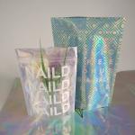 Zip Lock Plastic Pouches Packaging / Holographic Mylar Plastic Bag Laser Printed for sale
