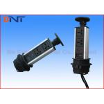 Manual Pop Up Counter Outlet , Vertical Pull Up Kitchen Worktop Electrical Sockets