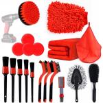 19Pcs Pp Car Detailing Brush Kit For Internal And External Detail for sale