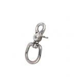 Diecast Trigger Snap Hook 16mm Round Swivel Eye Carabiner Zinc Alloy Nickel Plated snap hook for sale