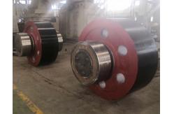 China Cement Rotary Kiln Support Roller ZG20SiMn Wheel And Shaft and kiln parts supplier