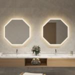 Frameless LED Bathroom Mirror Lighting Solution with Soft White Glow and Smart Touch Control for Contemporary Interiors for sale