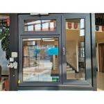 Customized Anthracite Sash Tilt And Turn UPVC Window Tempered Double Glass