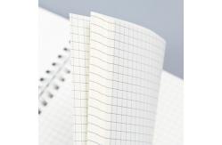 China OEM Recycled Paper Spiral Bound Book Printing Removable White PP Spiral Notebook supplier