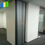 EBUNGE Sliding Folding Partitions Movable Walls Space Divider MDF Finish For Office Meeting Room for sale
