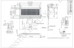 China 20*4 FSTN Monochrome I2C Wide Temperature LCD Module Winstar Replacement supplier