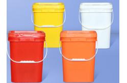 China Handle Included White Square Plastic Vessel for Enhanced Functionality supplier
