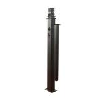 Portable Solar Powered CCTV Trailer Manual Telescopic Mast 20ft 23ft for sale