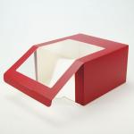 Reusable Cookie Dessert Packaging Box Clear Window Paper Cupcakes Boxes With Inserts