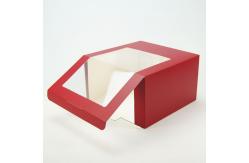 China Reusable Cookie Dessert Packaging Box Clear Window Paper Cupcakes Boxes With Inserts supplier