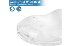 China Anti Skid Odorless Electronics Silicone Case Wrist Pad For Office Laptop supplier
