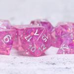 Neat Sharp Edges Liquid Core Dice Resin Material For Tabletop Games for sale