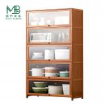 High Quality Bamboo Vertical Storage Cabinets For Kitchen for sale