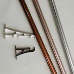 28mm Industrial 0.45mm Galvanized Pipe Curtain Rod for sale