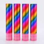 Round Aluminum Foil Flame Retardant Paper Confetti Cannon Metal Boom Manual Party Popper for sale