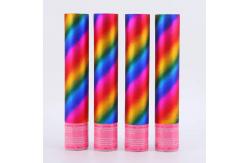 China Round Aluminum Foil Flame Retardant Paper Confetti Cannon Metal Boom Manual Party Popper supplier