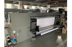 China CMYK Varnish UV Hybrid Printer Roll To Roll With 4pcs Epson I3200 Head supplier