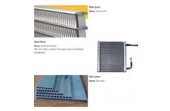 China Louver Serrate Shelled Microchannel Heat Exchanger For Ice Making Machine supplier