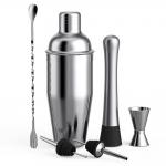 750ml 6Pcs Cocktail Shaker Home Bar Set Stainless Steel Bar Tools Kit for sale