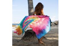 China Microfiber Rectangular Patterned Beach Towel With Large Size And Medium Thickness supplier