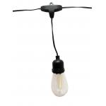 IP55 1W Outdoor Patio Solar String Lights Edidon Bulbs Warm White