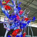Customized Outdoor Decoration Christmas Lantern Tree Chinese Lantern Butterfly for sale