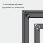 Heat Insulation Inward Opening Window , Horizontal Opening Aluminium Fold Window