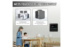 China Customized Home Smart WiFi Thermostats 3.2Inch LCD Capacitive Touch Screen supplier