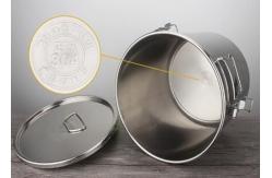 China 304 Honey Bottling Tank Stainless Steel Honey Tank With Four Handles And Seal supplier